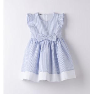 Rochie in dungi cu fundita pentru fete, I Do, 4.8751PV24BL Rochie in dungi cu fundita pentru fete, I Do, 4.8751PV24BL