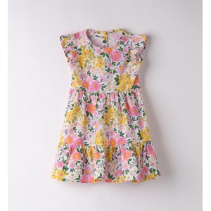 Rochie cu imprimeu floral pentru fete, I Do, 4.8758PV24MU Rochie cu imprimeu floral pentru fete, I Do, 4.8758PV24MU