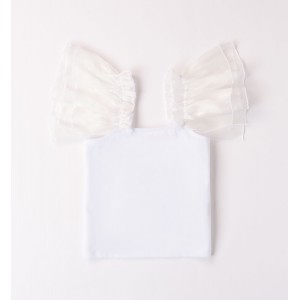 Maiou cu aplicatie tull pentru fete, I Do, 4.8860PV24ALB