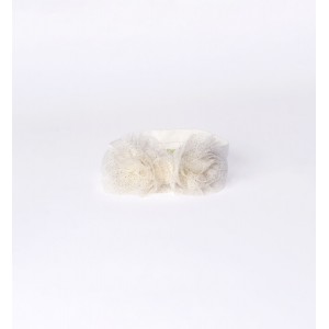 Bentita cu aplicatie floare tull pentru bebe fetita, I Do, 4.8947PV24CR