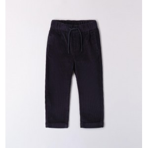 Pantaloni din raiat cu siret pentru băiat, I Do, 4.A510TI24BLM Pantaloni din raiat cu siret pentru băiat, I Do, 4.A510TI24BLM
