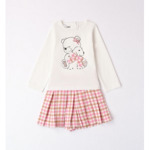 Compleu bluza si pantaloni scurti pentru fete, I Do, 4.A533TI24RZ Compleu bluza si pantaloni scurti pentru fete, I Do, 4.A533TI24RZ