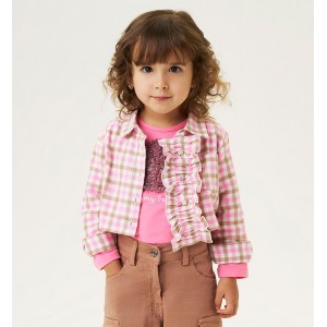 Jacheta in carouri cu volane pentru fetițe, I Do, 4.A561TI24RZ