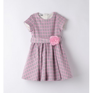 Rochie cu imprimeu carouri pentru fete, I Do, 4.A571TI24RZ Rochie cu imprimeu carouri pentru fete, I Do, 4.A571TI24RZ