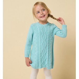 Rochie din tricot pentru fete, I Do, 4.A577TI24AQ Rochie din tricot pentru fete, I Do, 4.A577TI24AQ