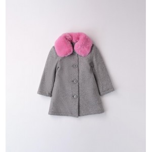 Palton cu guler din blana pentru fete ,I Do, 4.A633TI24GR