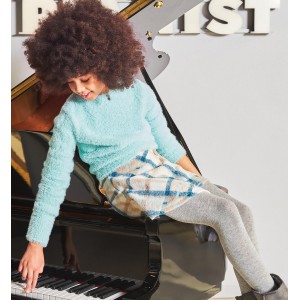 Pantaloni scurti in carouri pentru fete, I Do, 4.A885TI24TU