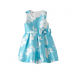 Rochie Twill Floral Turcoaz pentru Fete, I Do, 4.B343PV25TU