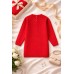 Rochie Tricotată Fete iDO Roșie, cu Împletituri și Fir Lurex, Mini, 4.F376TI25RO