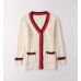 Cardigan pentru fete iDO din tricot torsadat cu detalii contrastante – elegant și confortabil, 4.F481TI25ALB Cardigan pentru fete iDO din tricot torsadat cu detalii contrastante – elegant și confortabil, 4.F481TI25ALB