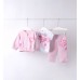 Compleu 3 piese bebe fete I Do, tricou, hanorac bomber și pantaloni, bumbac, 4.B140PV25RZ