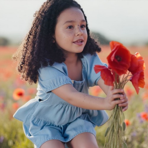 Compleu fete Sarabanda denim albastru, bluză cu volane și pantaloni scurți, 100% bumbac, 0.8360PV24ABS