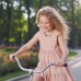 Rochie fete I Do roz pudră, jerseu 100% bumbac, cu volane, 4.6733PV23RZ