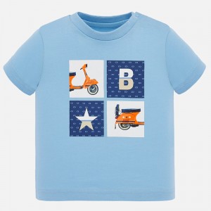 Tricou maneca scurta moto bebe baiat, Mayoral, 1052PV20SKY