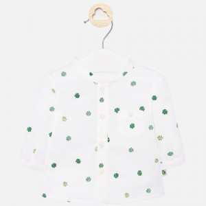 Camasa maneca lunga guler tunica bebe baiat nou-nascut, Mayoral, 1143PV20AMZ