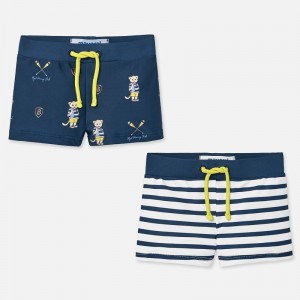 Set short baie scurte cu imprimeu bebe baiat, Mayoral, 1696PV20BLM Set short baie scurte cu imprimeu bebe baiat, Mayoral, 1696PV20BLM