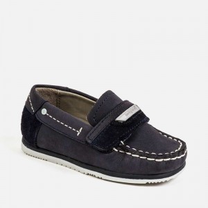 Pantofi nautic piele cu arici bebe baiat, Mayoral, 41180PV20BLM