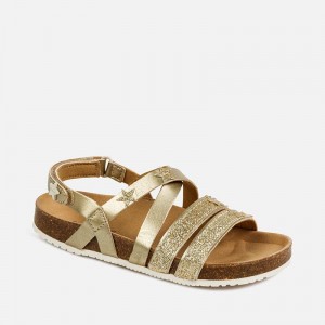 Sandale bio stelute fetita, Mayoral, 43177PV20GOLD