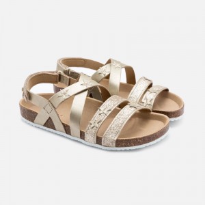 Sandale bio stelute fetita, Mayoral, 45177PV20GOLD