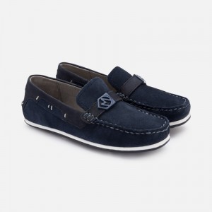 Mocasini piele baiat, Mayoral, 45191PV20JEANS