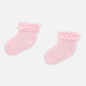 Sosete elegante bebe fetita nou-nascuta, Mayoral, 9246PV20BLS