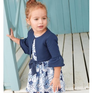 Rochie imprimeu floral pentru fete, I Do, 4.6304PV23BLM Rochie imprimeu floral pentru fete, I Do, 4.6304PV23BLM