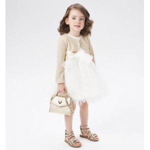 Rochie eleganta din tull pentru fete, I Do, 4.6300PV23CR Rochie eleganta din tull pentru fete, I Do, 4.6300PV23CR