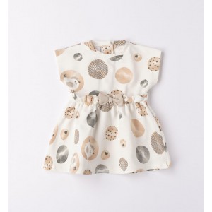Rochie cu imprimeu pentru fete nou nascut, I Do, 4.6132PV23BJ