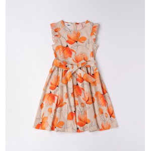 Rochie cu imprimeu floral pentru fete, I Do, 4.6559PV23ORG Rochie cu imprimeu floral pentru fete, I Do, 4.6559PV23ORG