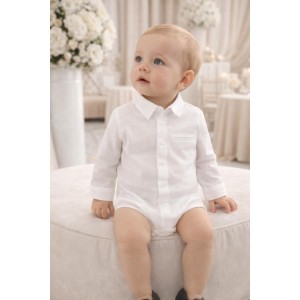 Cămașă tip body Minibanda pentru bebeluși din bumbac 100%, elegantă și confortabilă,3.7653TI23NA