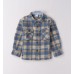 Cămașă iDO pentru băieți cu carouri, oversized, din jacard, 4.F268TI25ABS