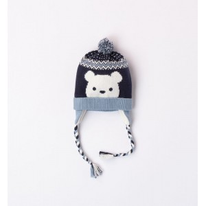 Caciula din tricot pentru bebe băiat, I Do,4.7001TI23BLM Caciula din tricot pentru bebe băiat, I Do,4.7001TI23BLM