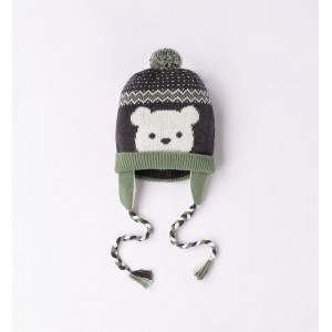 Caciula din tricot pentru bebe băiat, I Do,4.7001TI23VE Caciula din tricot pentru bebe băiat, I Do,4.7001TI23VE