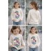 Bluză cu mânecă lungă Sarabanda pentru fete din bumbac elastic cu imprimeu unicorn, 0.A355TI24ALB Bluză cu mânecă lungă Sarabanda pentru fete din bumbac elastic cu imprimeu unicorn, 0.A355TI24ALB