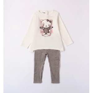 Compleu bluza și colant pentru fetite, I Do,4.7532TI23ALB Compleu bluza și colant pentru fetite, I Do,4.7532TI23ALB