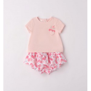 Compleu tricou si bermude pentru fetite,Minibanda, 4.6648TI23PI