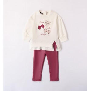 Compleu bluza și colant piele ecologică pentru fetite, Sarabanda,0.7260TI23ZM Compleu bluza și colant piele ecologică pentru fetite, Sarabanda,0.7260TI23ZM