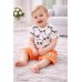 Compleu bebe nou-născut din bumbac 100% cu tricou și bermude, 4.4621PV22ORG Compleu bebe nou-născut din bumbac 100% cu tricou și bermude, 4.4621PV22ORG