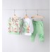 Compleu bebe Minibanda din bumbac 100%, cu vestă cu glugă, bluză și pantaloni sport, model cu ursuleți, 3.B640PV25VE