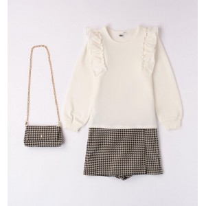 Compleu bluza , fusta pantaloni și geanta pentru fetite, I Do, 4.7620TI23NG Compleu bluza , fusta pantaloni și geanta pentru fetite, I Do, 4.7620TI23NG