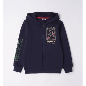 Hanorac cu imprimeu și gluga pentru baiat, IDo, 4.6392PV23BLM Hanorac cu imprimeu și gluga pentru baiat, IDo, 4.6392PV23BLM