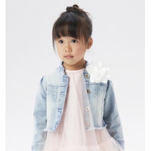 Geaca denim pentru fete , I Do, 4.6372PV23BL