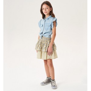 Fusta cu imprimeu floral pentru fete, I Do, 4.6879PV23VE