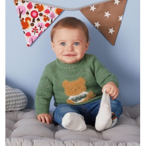 Cardigan tricot cu imprimeu pentru bebe baiat , I Do, 4.7166TI23VE Cardigan tricot cu imprimeu pentru bebe baiat , I Do, 4.7166TI23VE