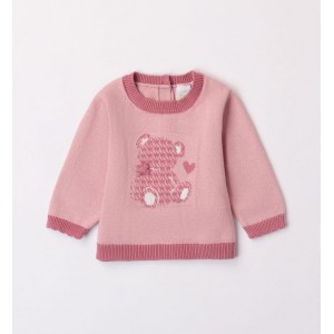 Pulover cu imprimeu pentru bebe fetiță, I Do,4.7255TI23RZ