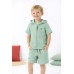 Compleu Sarabanda băieți verde mentă din bumbac 100% cu hanorac și pantaloni scurți, 0.8110PV24VE Compleu Sarabanda băieți verde mentă din bumbac 100% cu hanorac și pantaloni scurți, 0.8110PV24VE