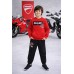 Trening băieți Ducati două piese roșu-negru, hanorac cu buzunar și pantaloni fleece, G.F603TI25RO Trening băieți Ducati două piese roșu-negru, hanorac cu buzunar și pantaloni fleece, G.F603TI25RO