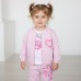 Compleu 3 piese bebe fete I Do, tricou, hanorac bomber și pantaloni, bumbac, 4.B140PV25RZ