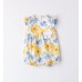 Salopetă iDO pentru bebelușăi, poplin 100% bumbac, imprimeu floral all-over și fundiță, 4.B202PV25GAL