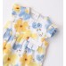 Salopetă iDO pentru bebelușăi, poplin 100% bumbac, imprimeu floral all-over și fundiță, 4.B202PV25GAL